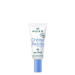 Tube of Crème Fraiche de Beauté Eye Flash by Nuxe, a fresh eye cream indicated for reducing puffiness and dark circles.