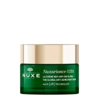 Jar  of  Nuxe  Nuxuriance  Ultra  Alfa  [3R]  Global  Anti-Aging  Night  Cream  by  Nuxe,  a  night  cream  indicated  for  skin  repair  and  firmness.