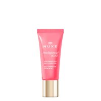 Tube  of  Nuxe  Prodigieuse  Boost  Multi-Correction  Eye  Balm  Gel  by  Nuxe,  a  gel-balm  indicated  for  reducing  eye  puffiness  and  dark  circles.