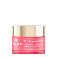 Jar  of  Nuxe  Prodigieuse  Boost  Night  Recovery  Oil  Balm  by  Nuxe,  an  oil-balm  indicated  for  moisturizing  and  repairing  damage  overnight.