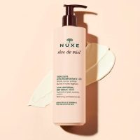 a creamy body cream indicated for dry and sensitive skin.