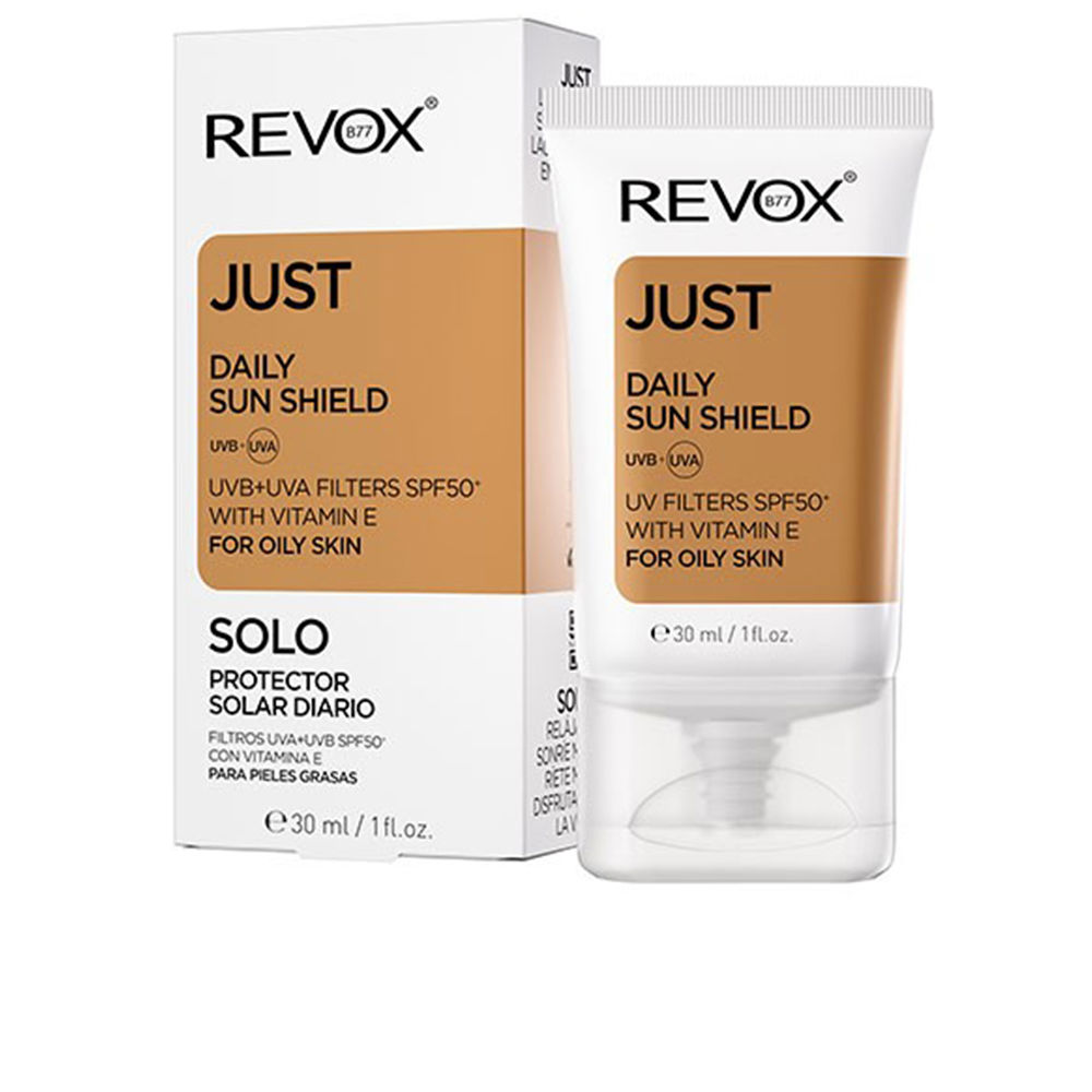 RevoxB77JustDailySunShieldForOilySkinSPF5030ml Revox B77 Just Daily Sun Shield For Oily Skin SPF50+ 30ml - Image 1