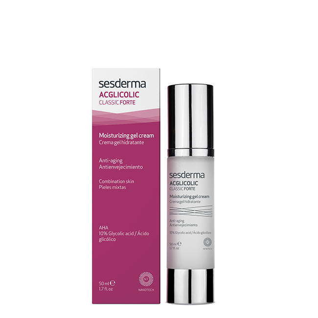 Sesderma-Acglycolic-Classic-Strong-Moisturizing-Gel-Cream-50ml Jar of Sesderma Acglycolic Classic Strong Moisturizing Gel Cream by Sesderma, a gel cream indicated for mixed and mature skins.
