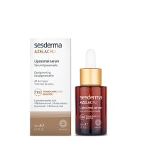 Bottle  of  Sesderma  Azelac  RU  Liposomal  Depigmenting  Serum  by  Sesderma,  a  serum  indicated  for  lightening  blemishes  or  melasma.