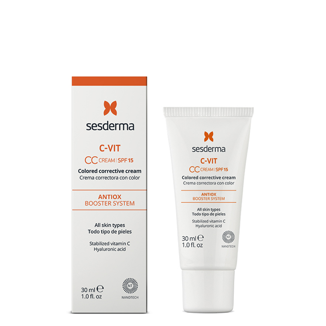 Sesderma-C-Vit-CC-Cream-SPF15-Cream-Concealer-30ml セスダーマ C-Vit CCクリーム SPF15 クリームコンシーラー 30ml - 画像 (1)