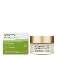 Jar  of  G  Factor  Renew  Regenerating  and  Antiaging  Cream  by  Sesderma,  a  cream  indicated  for  cell  regeneration  and  wrinkles.