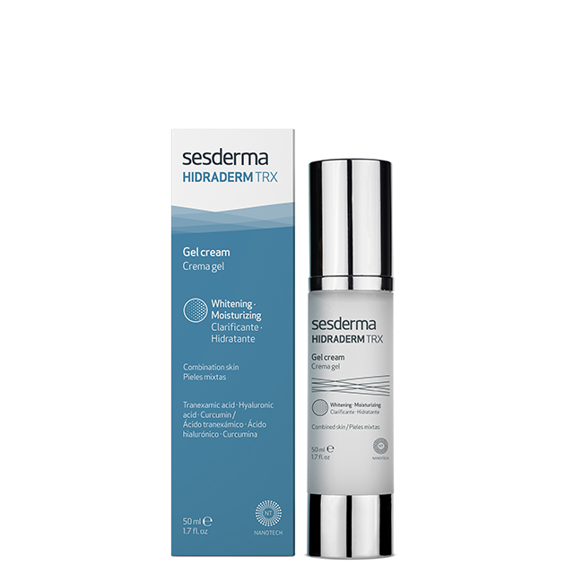 Sesderma-Hidraderm-TRX-Facial-Gel-Cream-50ml Jar of Sesderma Hidraderm TRX Facial Gel Cream by Sesderma, a gel cream indicated for moisturizing and evening out skin tone.