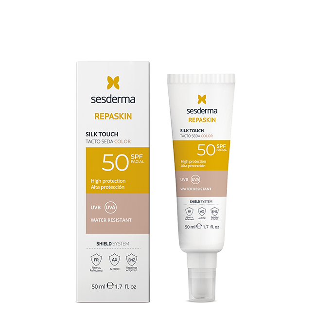 Sesderma-Repaskin-Sunscreen-SPF50-Silk-Touch-Color-50ml セスデルマ リパスキン サンスクリーン SPF50 シルクタッチカラー 50ml - 画像 (1)