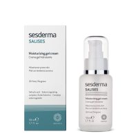 Jar  of  Sesderma  Salises  Moisturizing  Gel  Cream  by  Sesderma,  a  gel  cream  indicated  for  acne-prone  skin  and  sebum  regulation.