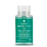Bottle  of  Sesderma  Sensyses  Ros  Liposomal  Cleanser  by  Sesderma,  a  make-up  remover  water  indicated  for  sensitive  skin  with  redness.