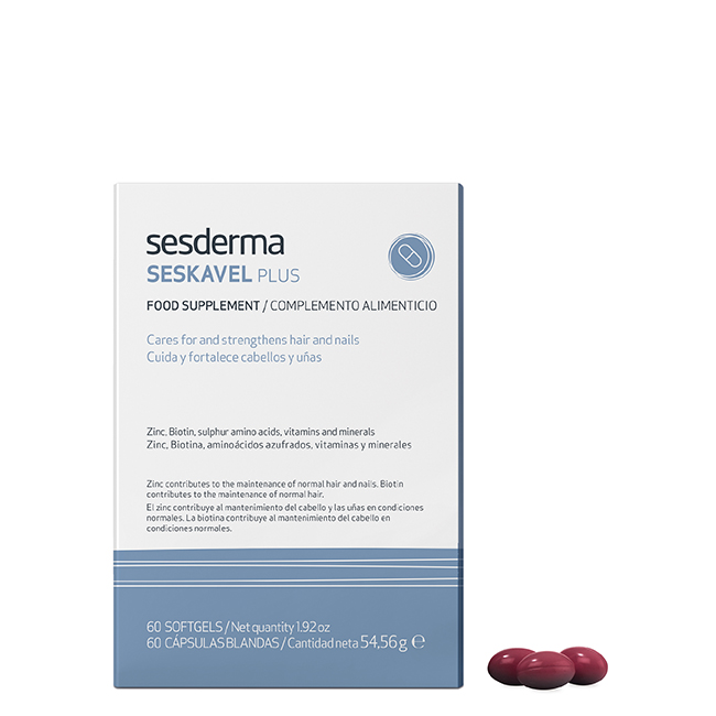 Sesderma-Seskavel-Plus-Hair-Loss-Treatment-Capsules-x60 Sesderma Seskavel Plus Tratamento Antiqueda 60un - Image 1