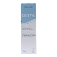 Tube  of  Dexeryl  Emolient  Cream  by  Dexeryl,  a  nourishing  cream  indicated  for  soothing  and  hydrating  dry,  sensitive  skin.