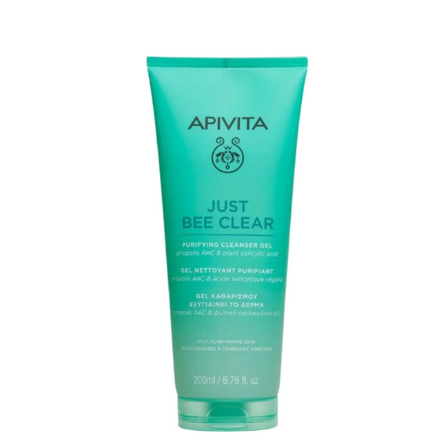 ApivitaJustBeeClearPurifyingCleansingGel200ml Bottle of Apivita Just Bee Clear Purifying Cleansing Gel by Apivita, a gel indicated for deep skin purification.