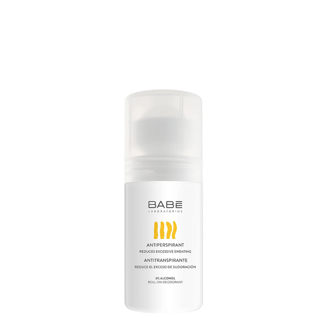 BabéRoll-onAntiperspirantDeodorant50ml Bottle of Roll-on Antiperspirant Deodorant by Babé, a roll-on deodorant indicated for regulating excess perspiration.