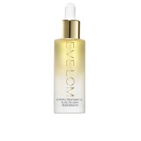 Bottle  of  Eve  Lom  Moisture  &  Radiance  Renewing  Treatment  Oil  by  Eve  Lom,  a  face  oil  indicated  for  brightening  and  smoothing  skin.