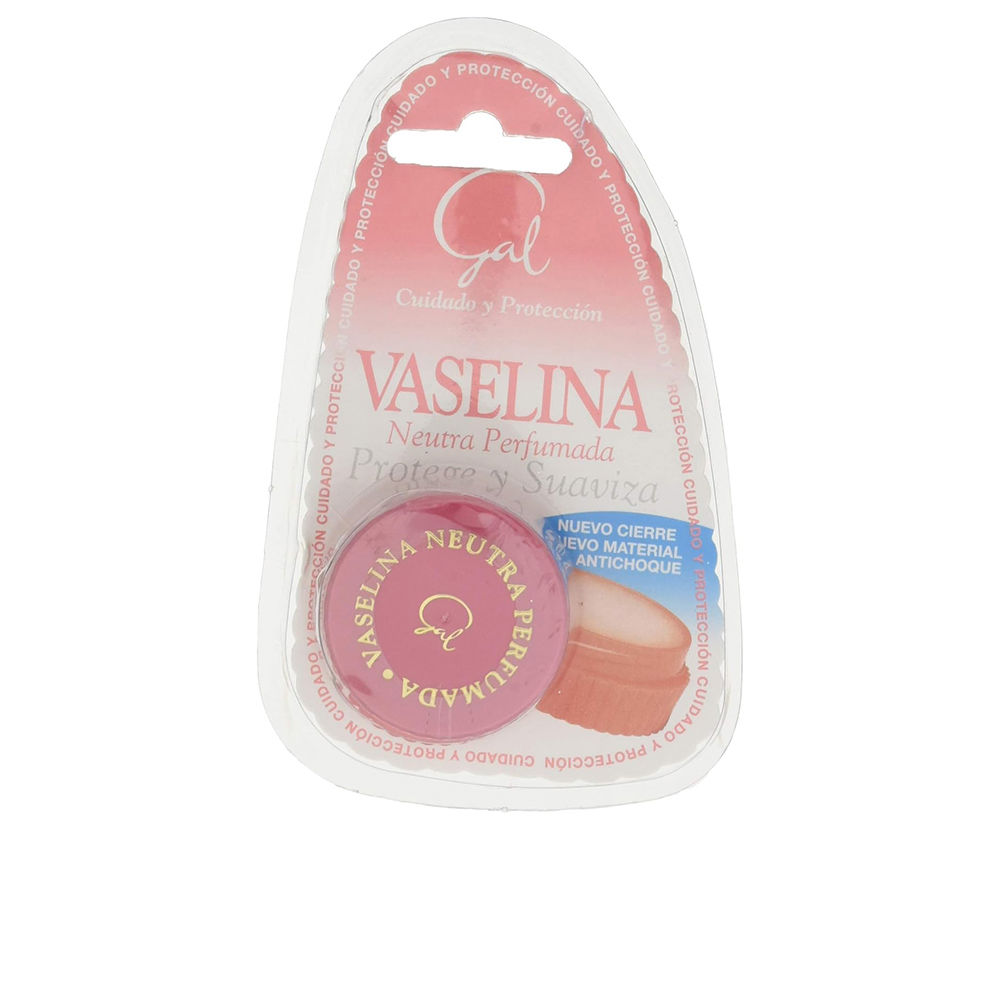 GalNeutralScentedVaseline13ml Jar of Gal Neutral Scented Vaseline by Gal, a moisturizing balm indicated for protecting and softening dry skin areas.