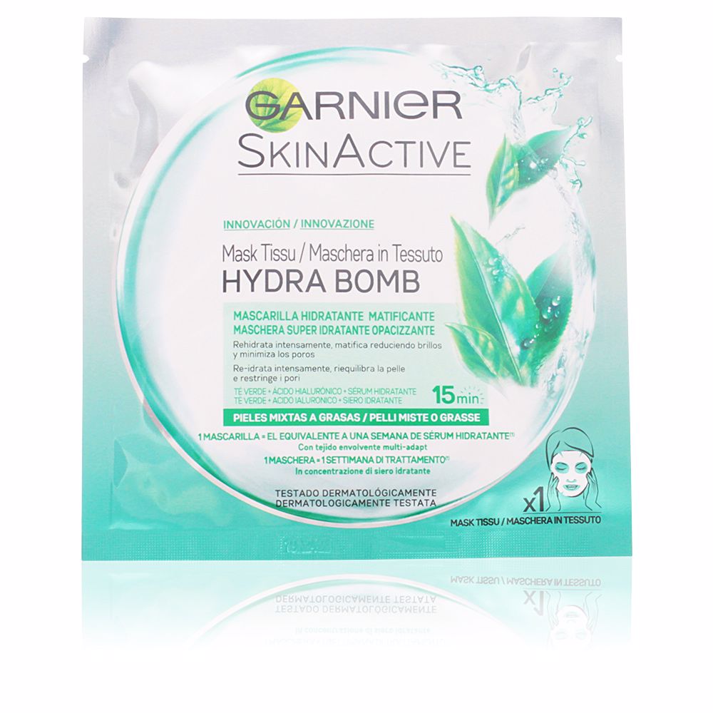 GarnierSkinactiveHydrabombMattifyingHydratingFacialMask28g Garnier Skinactive Hydrabomb Mattifying Hydrating Facial Mask 28g - Image 1