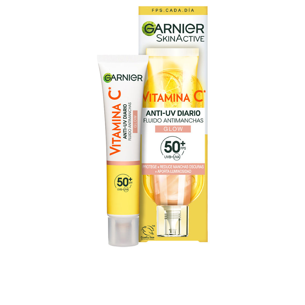 GarnierSkinactiveVitaminCAnti-SpotFluidSPF50Glow40ml Garnier Skinactive Vitamin C Anti-Spot Fluid SPF50+ Glow 40ml - 画像 (1)