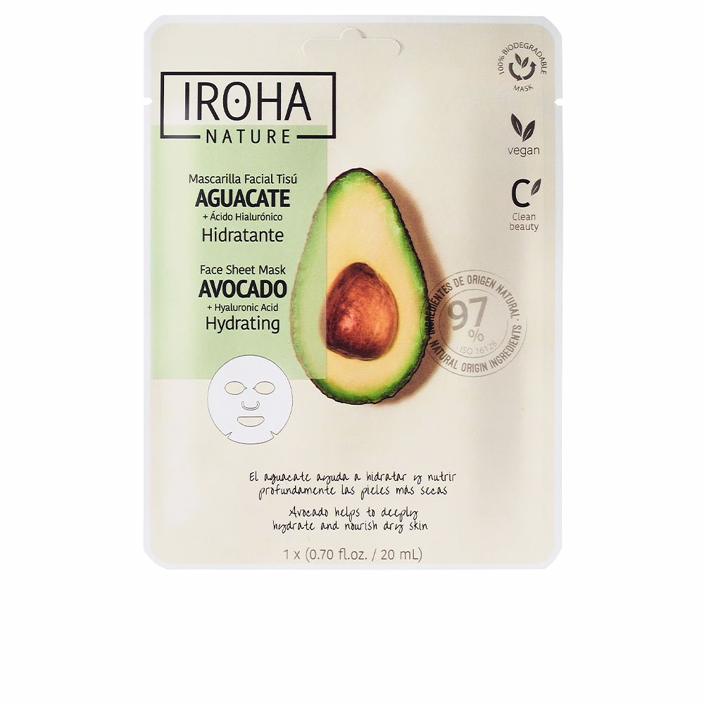 IrohaAvocadoHyaluronicAcidNatureMask Iroha Avocado + Hyaluronic Acid Nature Mask - Image 1