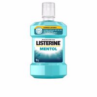 Bottle  of  Listerine  Menthol  Mouthwash  by  Listerine,  a  mouthwash  indicated  for  killing  germs  and  maintaining  oral  hygiene.