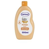 Bottle  of  Nenuco  Ultra  Gentle  Shampoo  by  Nenuco,  a  gentle  shampoo  indicated  for  cleansing  and  nourishing  baby  hair.