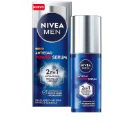 Bottle  of  Nivea  Men  Anti-Age  Power  Serum  2  In  1  by  Nivea,  a  serum  indicated  for  reducing  dark  spots  and  deep  wrinkles  in  men.