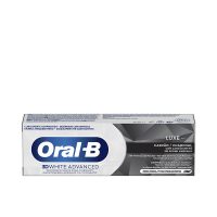 Tube  of  Oral-B  3D  White  Luxe  Charcoal  Toothpaste  by  Oral-B,  a  toothpaste  indicated  for  whitening  teeth  and  removing  stains.