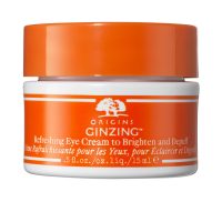 Tube  of  Origins  Ginzing  Refreshing  Eye  Cream  Warm  Tone  by  Origins,  a  cream  indicated  for  reducing  dark  circles  and  depuffing.