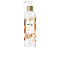 Bottle  of  Pantene  Natural  Waves  Styling  Cream  by  Pantene,  a  styling  cream  indicated  for  enhancing  natural  waves  and  frizz  control.