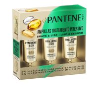 Box  of  Pantene  Soft  &  Smooth  Ampoules  by  Pantene,  a  hair  treatment  indicated  for  intense  hydration  and  repairing  damaged  hair.