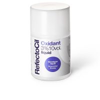 Bottle  of  Refectocil  Oxidant  3%  Liquid  by  Refectocil,  a  liquid  developer  indicated  for  activating  eyelash  and  eyebrow  tints.