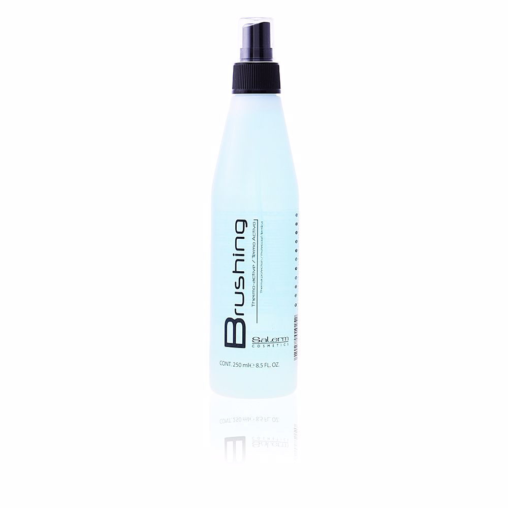 SalermBrushingThermalProtection250ml Bottle of Salerm Brushing Thermal Protection by Salerm, a lotion indicated for facilitating the drying process and thermal protection.