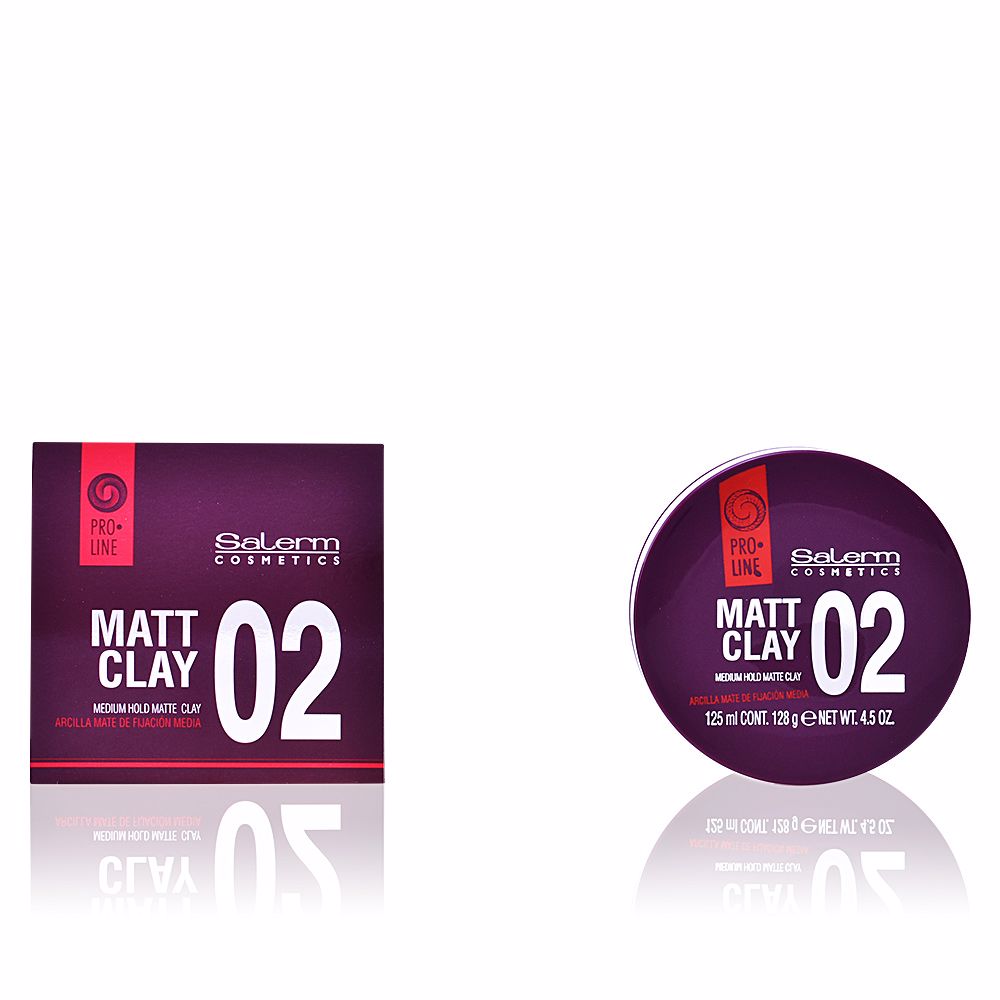 SalermMattClayMediumHoldMatteClay125ml Salerm Matt Clay Medium Hold Matte Clay 125ml
