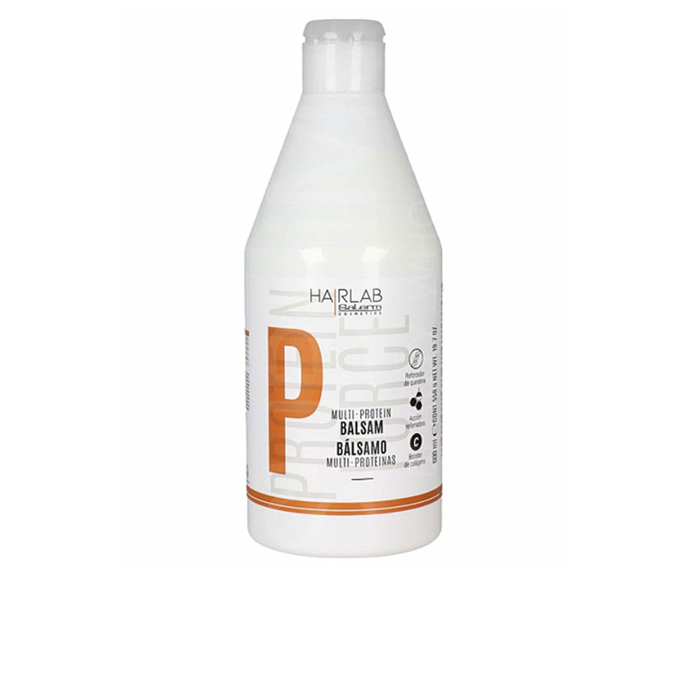 SalermMulti-ProteinHairBalm600ml Jar of Salerm Multi-Protein Hair Balm by Salerm, a hair balm indicated for strengthening and replenishing natural keratin in damaged hair.