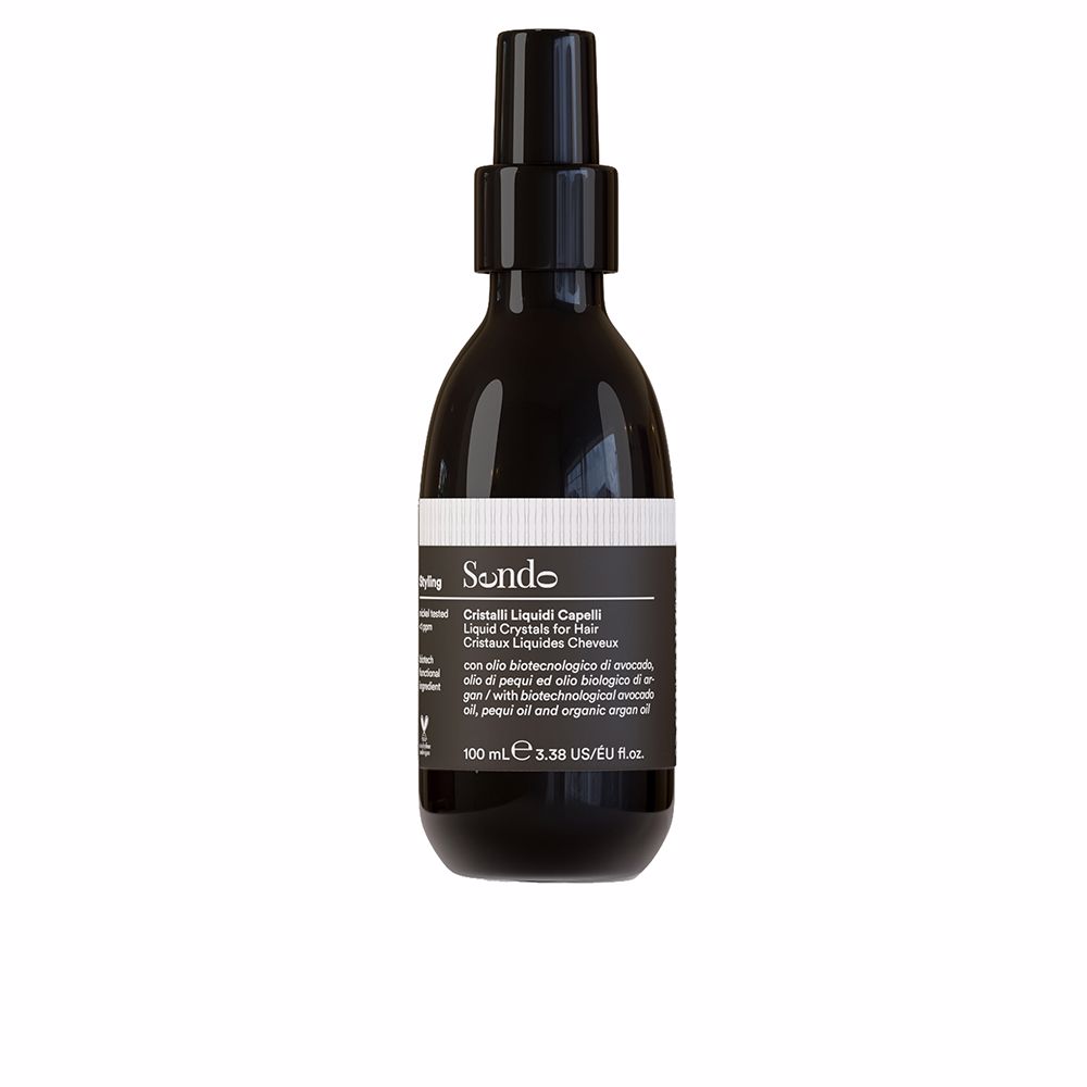 SendoStylingLiquidCrystal100ml Bottle of Sendo Styling Liquid Crystal by Sendo, a silky serum indicated for fighting frizz and protecting against humidity.