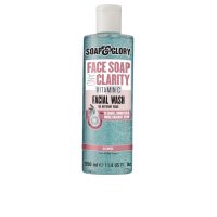 Bottle  of  Soap  &  Glory  Face  And  Clarity  Vitamin  C  Facial  Wash  by  Soap  &  Glory,  a  facial  gel  indicated  for  purifying  skin.