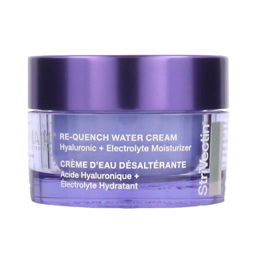 StrivectinRe-QuenchWaterCream50ml Jar of Strivectin Re-Quench Water Cream by Strivectin, a face cream indicated for providing balanced hydration to skin.