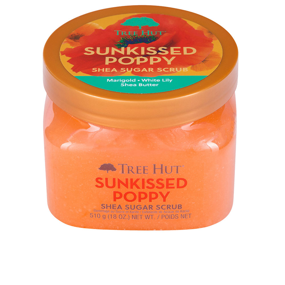 TreeHutSunkissedPoppySheaSugarScrub510g Tree Hut Sunkissed Poppy Shea Sugar Scrub 510g - Image 1
