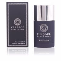 Product  container  of  Versace  Pour  Homme  Deodorant  Stick  by  Versace,  a  stick  deodorant  indicated  for  reducing  perspiration.