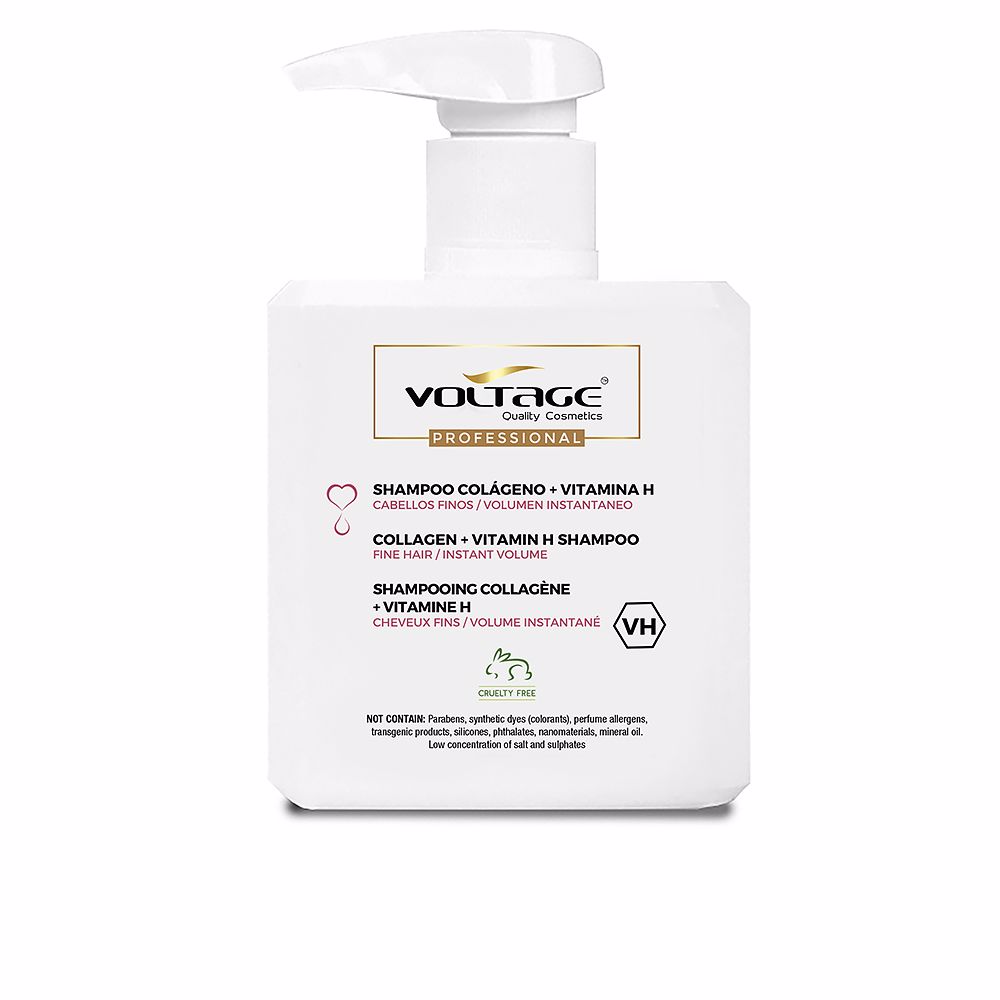 VoltageCosmeticsCollagen+VitaminHShampoo500ml Bottle of Voltage Cosmetics Collagen