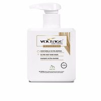 Jar  of  Voltage  Cosmetics  Ultra-Fast  Hair  Mask  by  Voltage  Cosmetics,  a  hair  mask  indicated  for  treating  dehydrated  hair.