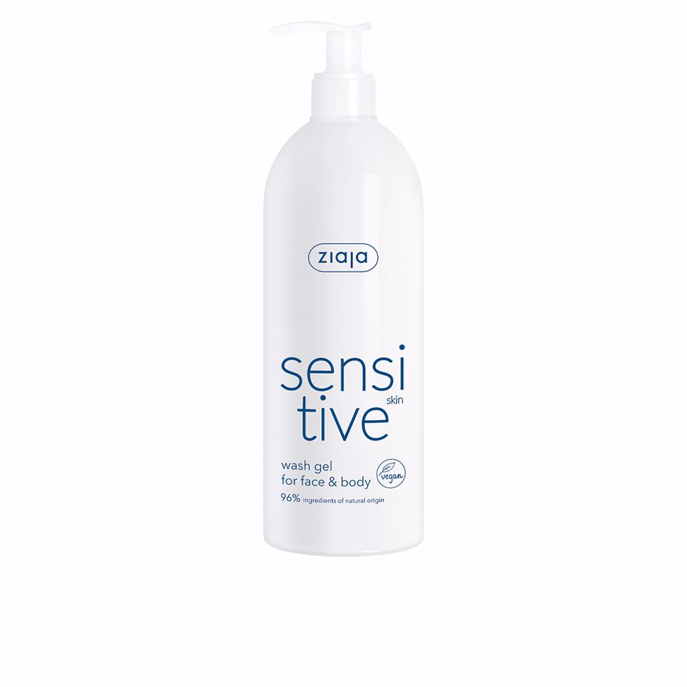 ZiajaSensitiveWashGelforFaceandBody400ml Bottle of Ziaja Sensitive Wash Gel for Face and Body by Ziaja, a wash gel indicated for skin smoothness and softness.