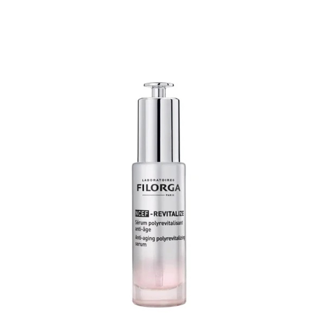 FilorgaNCEF-RevitalizePolyrevitalizingSerum30ml Bottle of Filorga NCEF-Revitalize Polyrevitalizing Serum by Filorga, a revitalizing serum indicated for improving wrinkles and radiance.