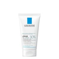 Tube  of  La  Roche  Lipikar  Urea  30  Hydrating  Exfoliating  Gel  by  La  Roche  Posay,  a  gel  indicated  for  transforming  hyperkeratotic  areas.