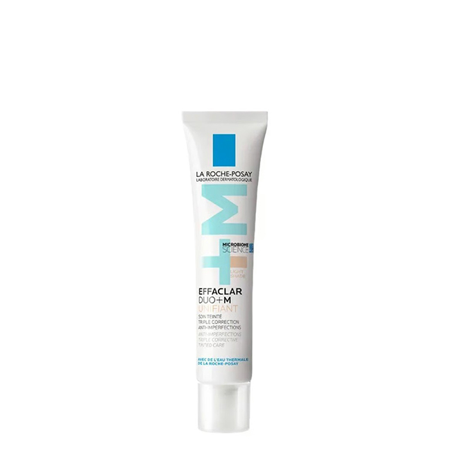 LaRochePosayEffaclarDuo+MUnifiantTintedCareLightTone40ml Tube of La Roche Posay Effaclar Duo