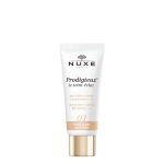 Tube  of  Nuxe  Prodigieux  BB  Cream  Light  Tone  by  Nuxe,  a  BB  cream  indicated  for  long-lasting  hydration  and  evening  skin  tone.