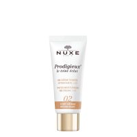 Tube  of  Nuxe  Prodigieux  BB  Cream  Medium  Tone  by  Nuxe,  a  BB  cream  indicated  for  long-lasting  hydration  and  evening  skin  tone.