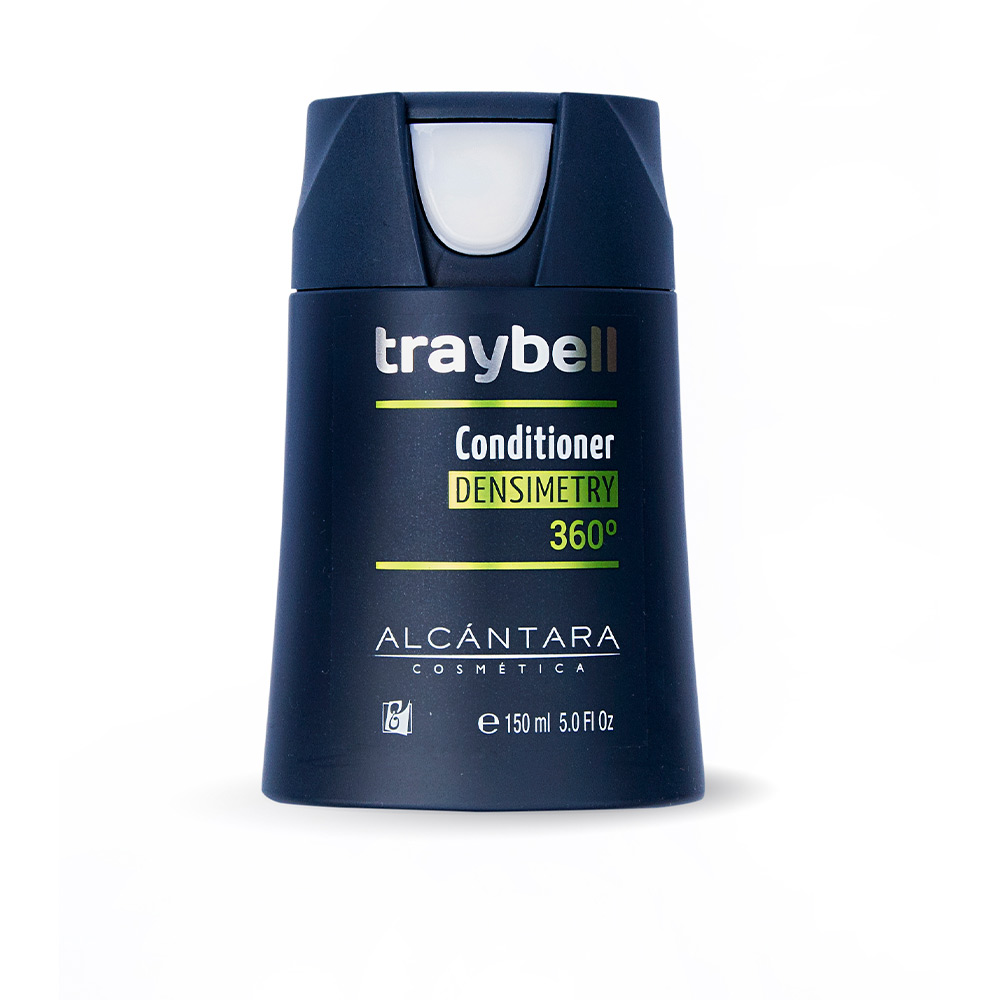 Bottle  of  Alcantara  Traybell  Densimetry  Conditioner  by  Alcantara  Traybell,  a  cream  indicated  for  boosting  hair  density.