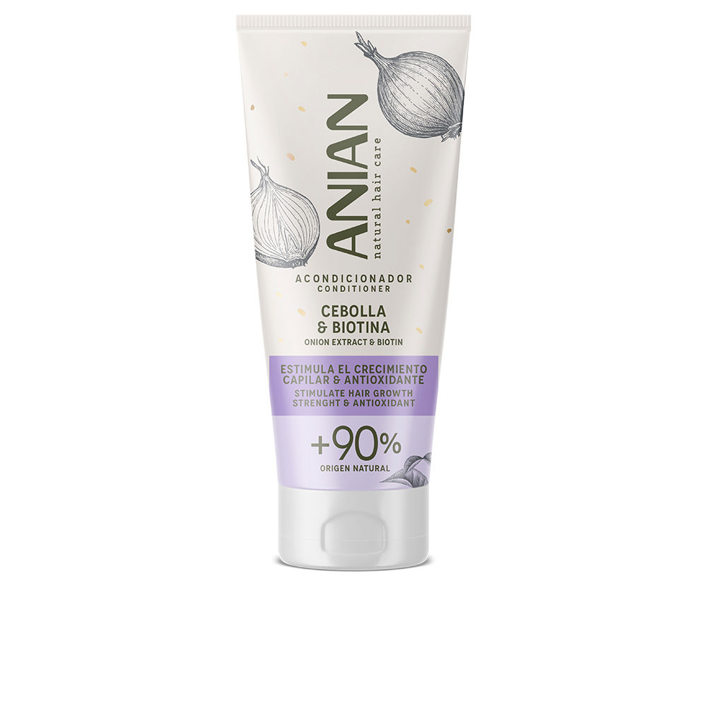 Bottle  of  Anian  Onion  &  Biotin  Conditioner  by  Anian,  a  conditioner  indicated  for  detangling  and  activating  hair  growth.