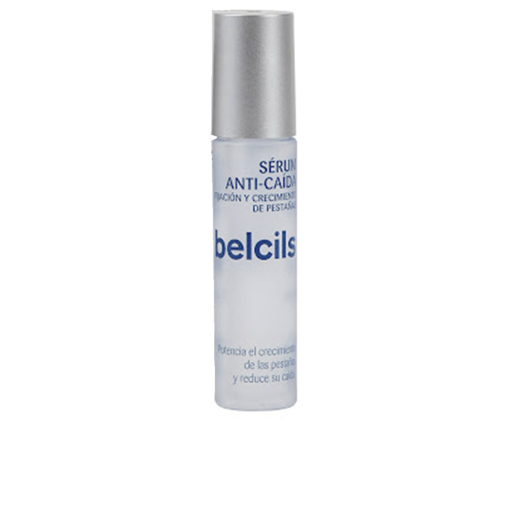 Bottle  of  Belcils  Anti-Eyelash  Loss  Serum,  a  lash  serum  indicated  for  strengthening  and  promoting  eyelash  growth.